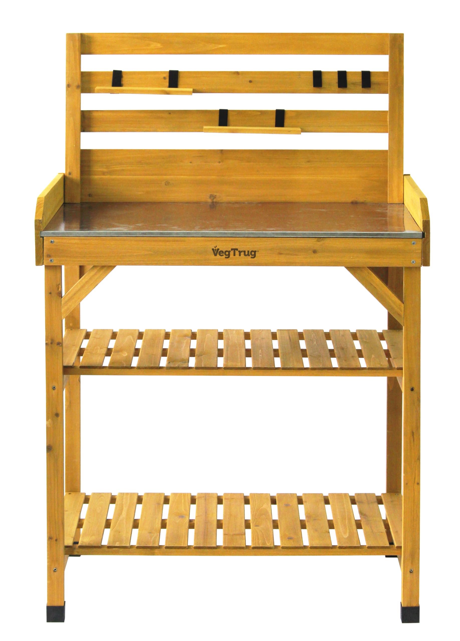 VegTrug® Mesa de Cultivo 100% Madera certificada FSC, 81 x 56 x 125 cm, Color Natural