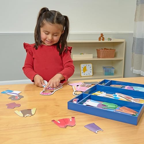 Miniatura 4 de Excellerations Aderezo magnético muñecas de 8.5 pulgadas, 80 piezas, aprendizaje socioemocional, preescolar, juguete educativo, juguetes para niños