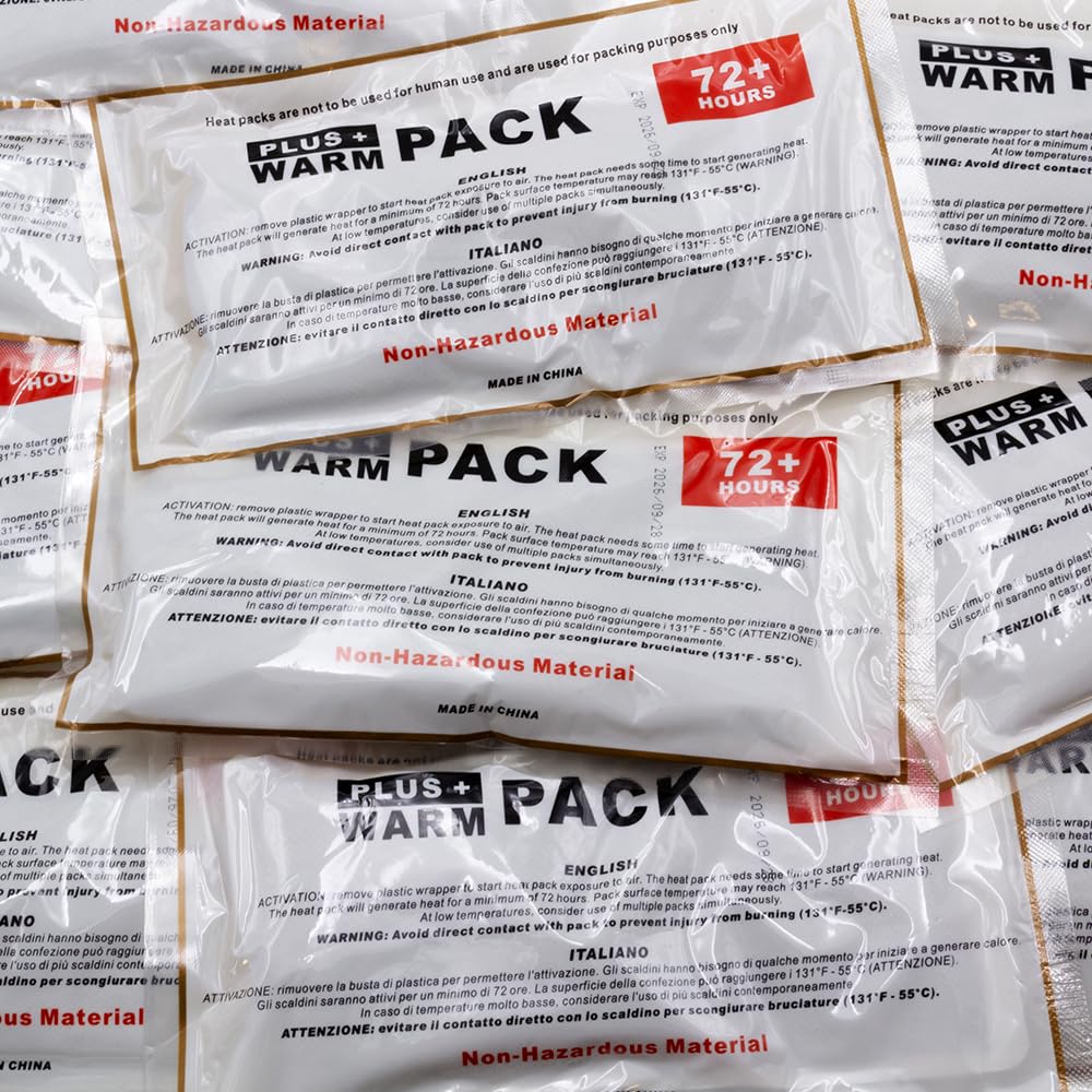 Terra Exotica Heat Pack 72 Stunden - 1, 5, 10, 25 o. 50 Stück - Wärmekissen für den Tierversand oder Pflanzenversand - Aktivierung durch Luftkontakt - Universalwärmer (10 Stück)