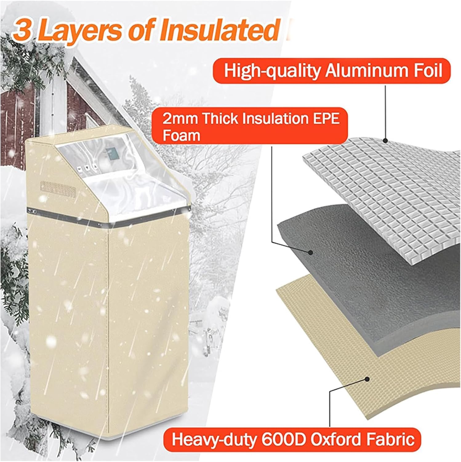 Insulated Descaler Protect Incorporating Meditative Cushioning for Greatest Heat Holding Prevents Freezing Cold Conditions University Fabric