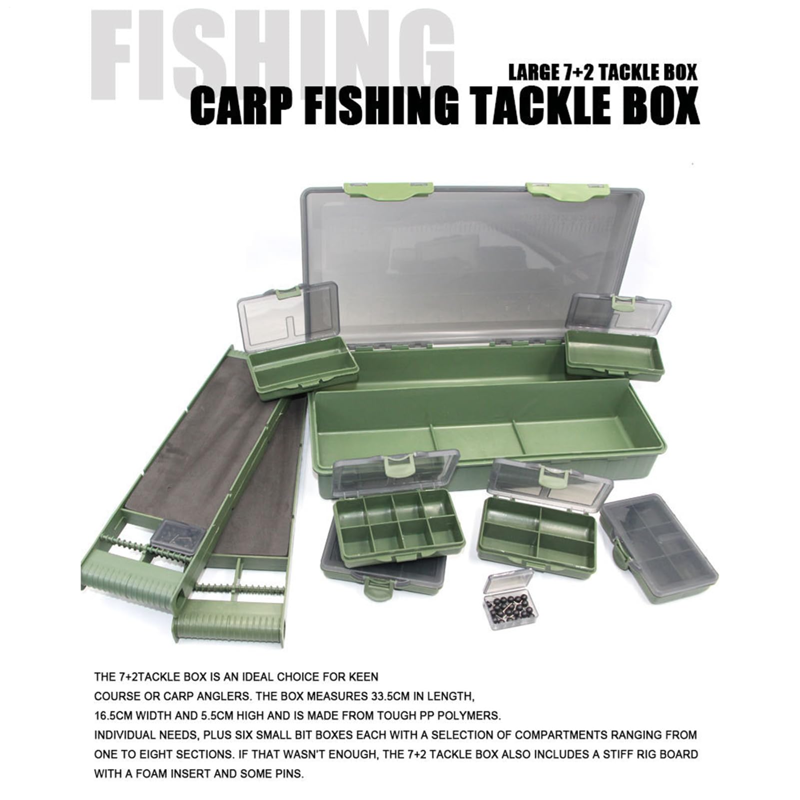Cassetta Attrezzatura da Pesca Organizzatore Portatile da 9 Pezzi | Contenitore per Attrezzatura da Pesca Per Principianti Famiglia Uomini Donne Outdoor Acqua Salata E