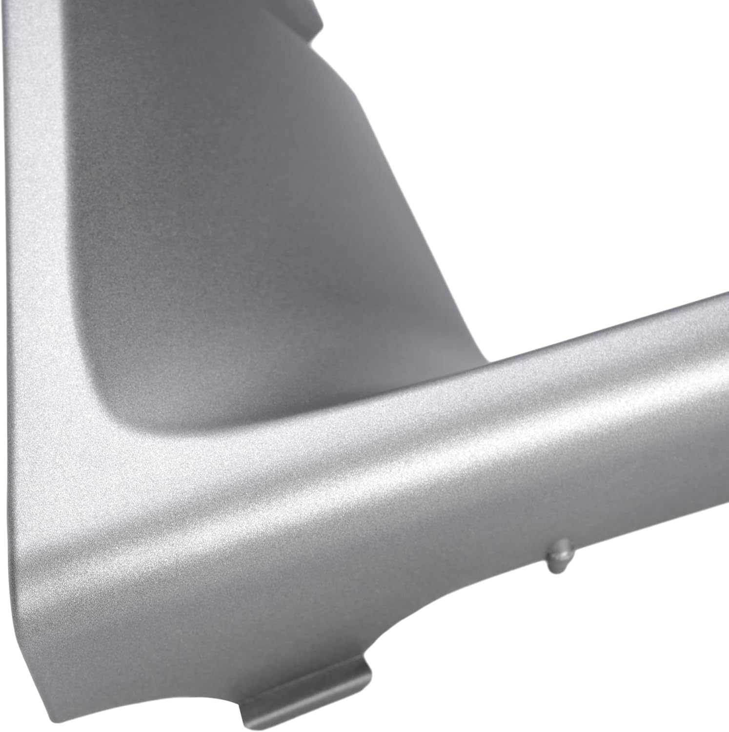 HECASA Headlight Bezel Compatible with 1997-2002 Ford E-150 E-250 E-350 Econoline FO2512158 FO2513158 F7UZ13052AAA F7UZ13064AAA Headlamp Door Driver & Passenger Side Plastic(ABS) Silvery