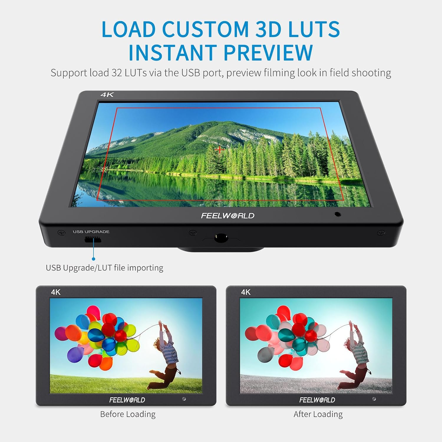 FEELWORLD T7 Plus 7 Inch 450nit FHD IPS Aluminum Field DSLR Camera Monitor image 2