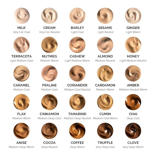 Miniatura 9 de OFIR Skin Satin - Base de cobertura media  Vegano  Protección de luz azul  Sin arrugas  1 onza líquida  Cocoa - Deep Neutral