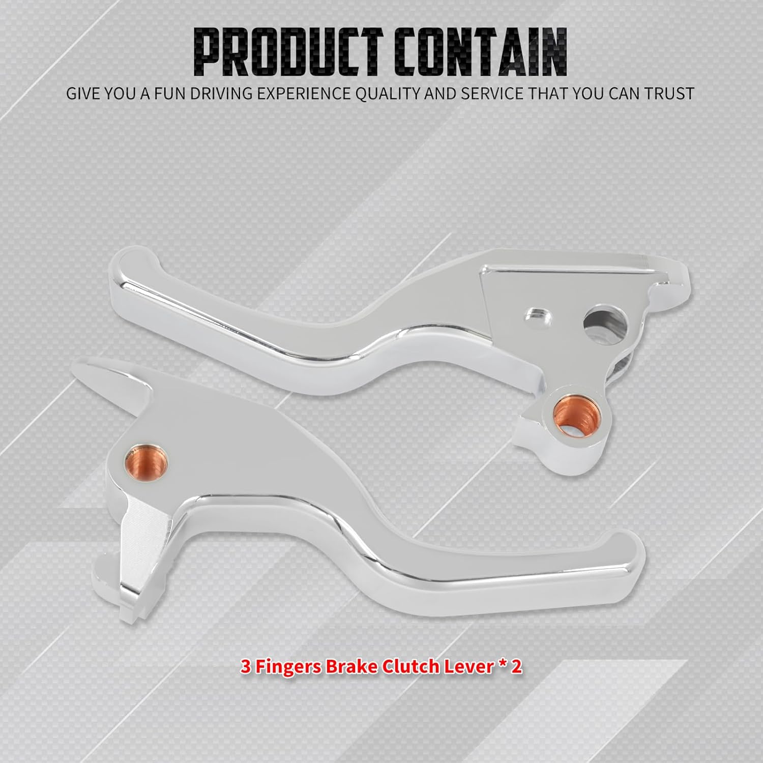 Brake Clutch Levers Hand Control Levers Kit Fit for Harley Softail Fat Boy Street Bob Breakout Low Rider Deluxe FLSB FLHC 2018-2024 (Chrome)