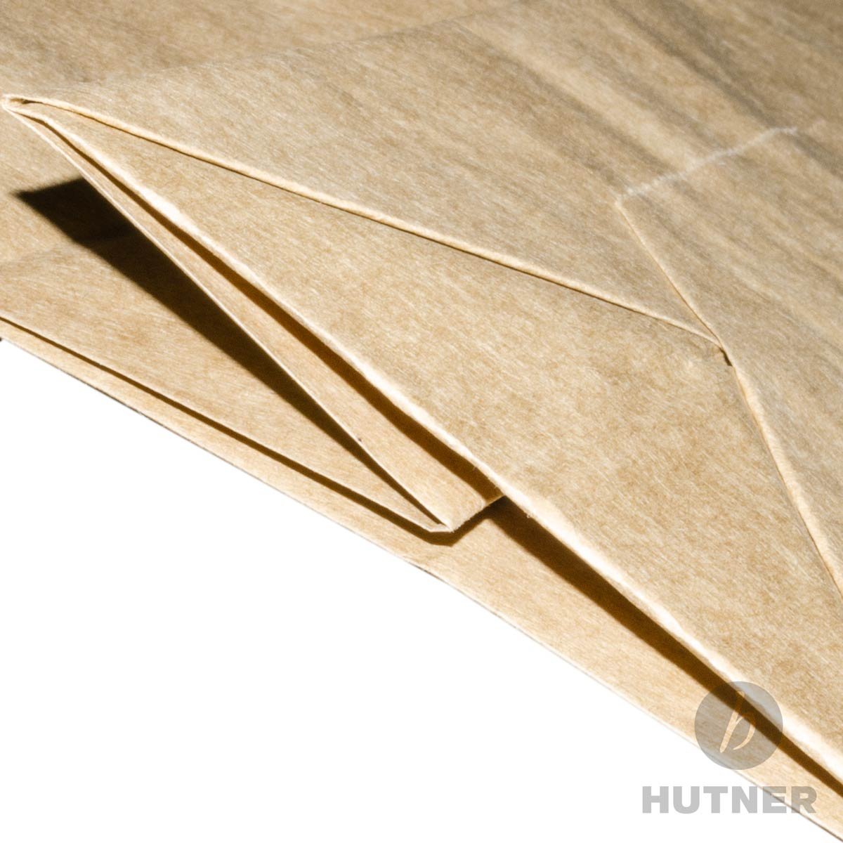 Papiertüten Braun mit Flach-Henkel I 500 Stk. 26+12x35cm I Papiertragetasche für Einzelhandel, Hochzeit, Geburtstag, TO-GO I Geschenktüten aus Kraftpapier I HUTNER