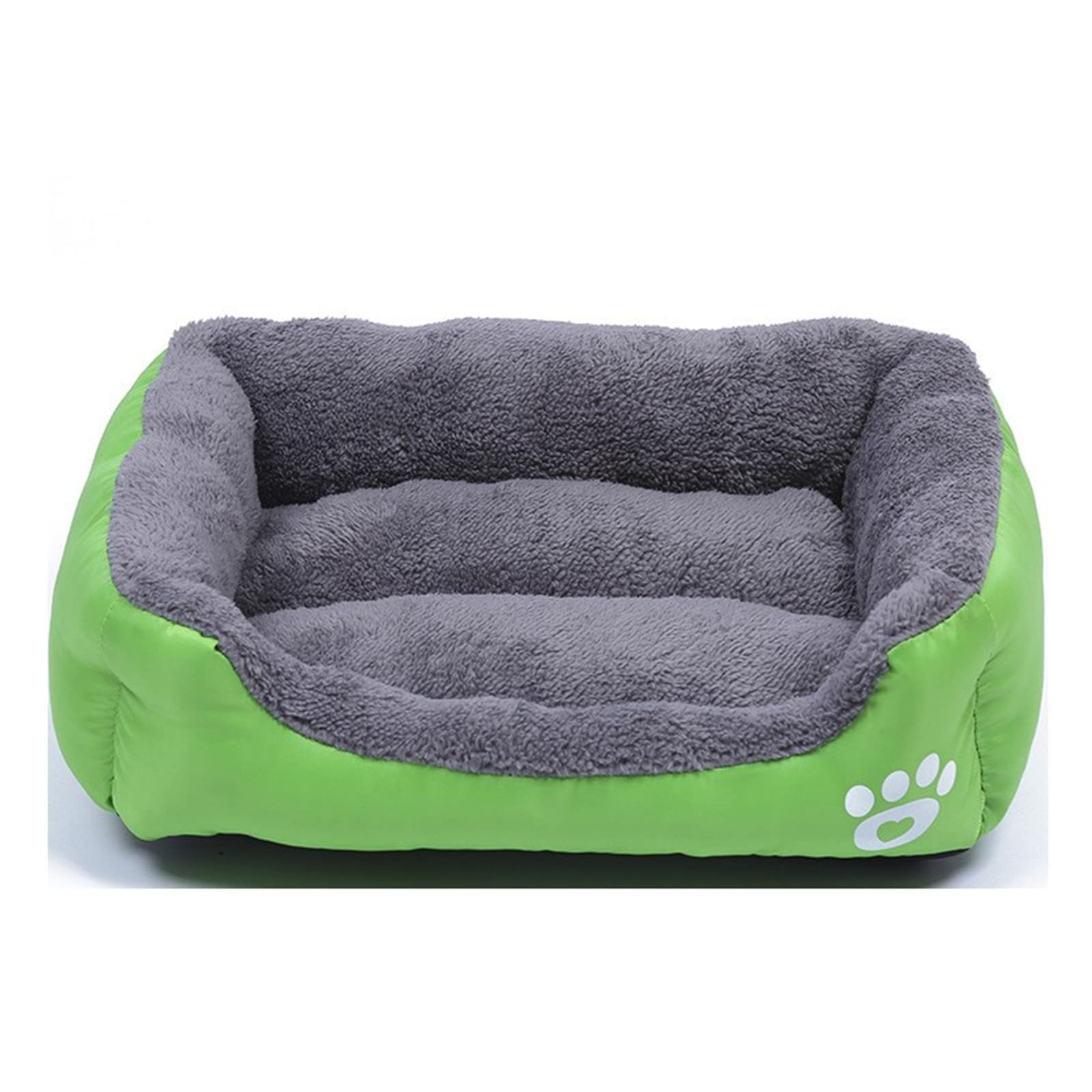 Dog Beds for Small Medium Large Dogs Rectangle Sleeping Pet Bed Washable Dog Bed Green Size L