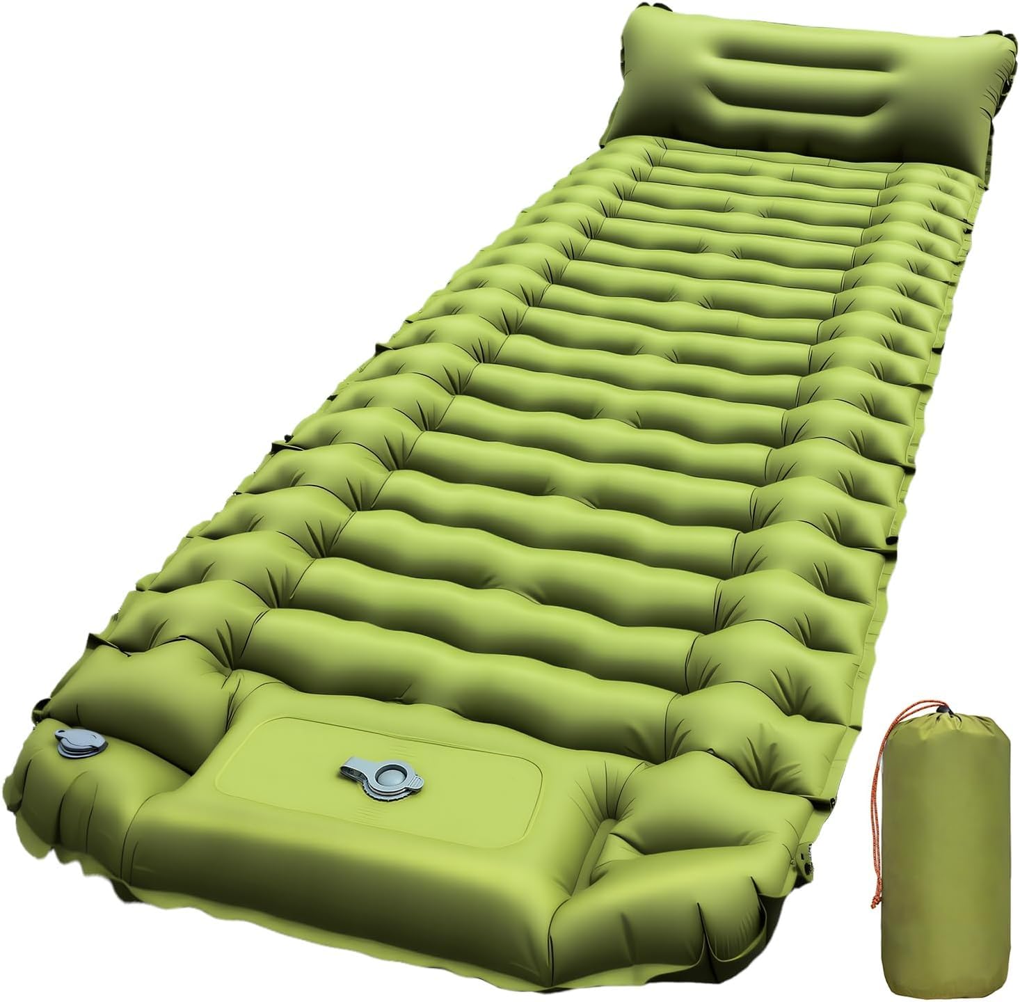 Luftmatratze Camping, Isomatte Camping, isomatte selbstaufblasend | Liegekomfort, Schnellaufblasung, Integrierte Fußpumpe, Platzsparend, Verdickt, Robust, Leicht, Vielseitig-Ideal für Outdoor