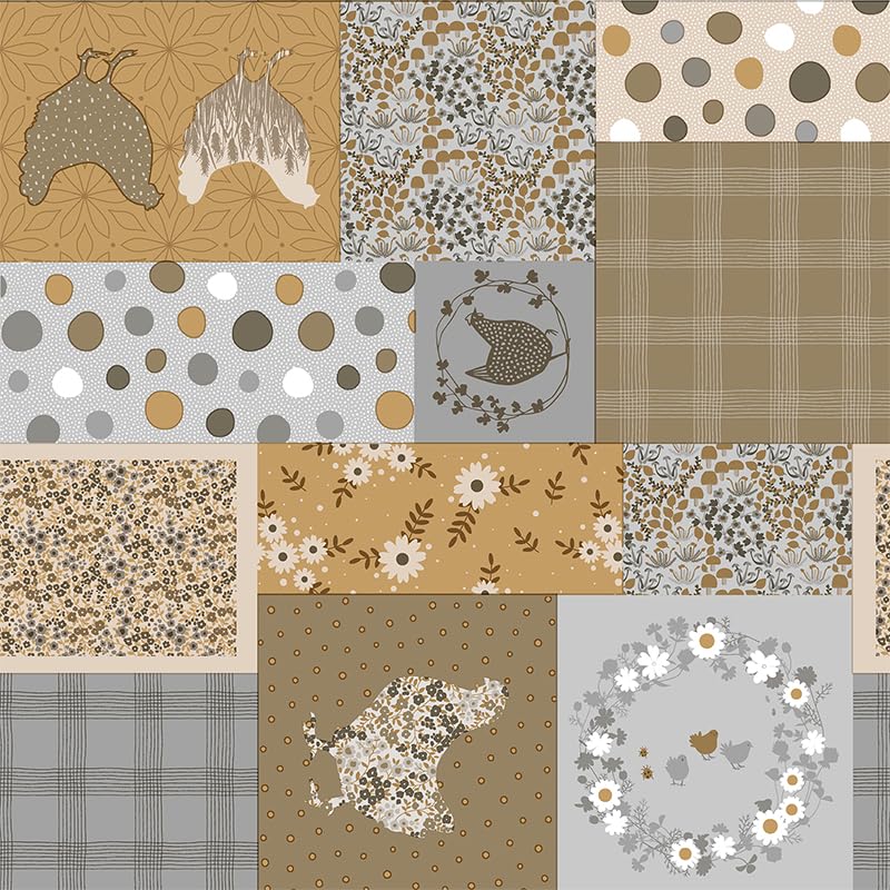 Martina Home Oilcloth Tablecloth Patch Beige 140 x 140 cm, 55.1 x 55.1 inch (Square) - Image 3