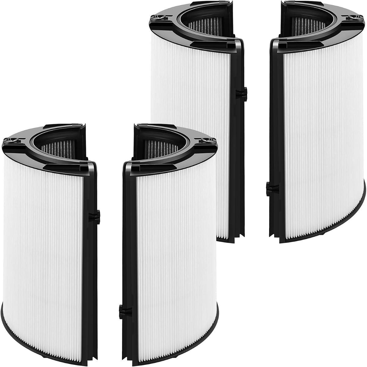 360°Combi 2 in 1 HEPA and Carbon Replacement Filter Compatible with Dyson TP06 HP06 PH02 PH01 PH03 PH04 HP09 TP09 HP07 TP07 TP10 HP10, H13 Grade True HEPA Replacement Filter, 2 Pack