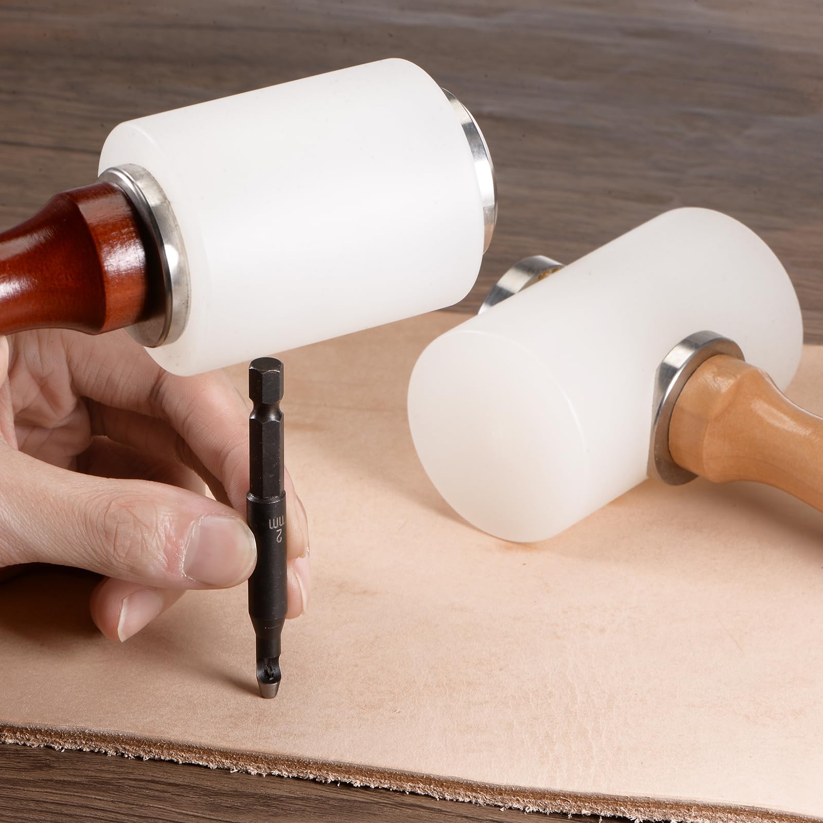 Uxcell 8.3" Leather Carving Hammer Wooden Handle Nylon Hammer Straight Head Wooden C46ea089 55ea 446b 931b 1f9052c57185.4b33c1c70bc672e287f6a75eb3d7c267