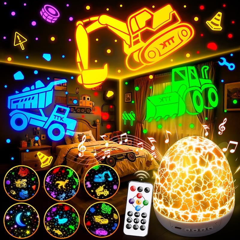 PIKOY Luz nocturna para guardería con sonidos