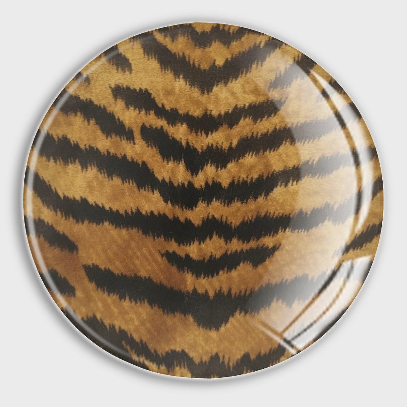 Aimants de réfrigérateur tigre lot de 4 en verre de style chinois traditionnel pour cuisine