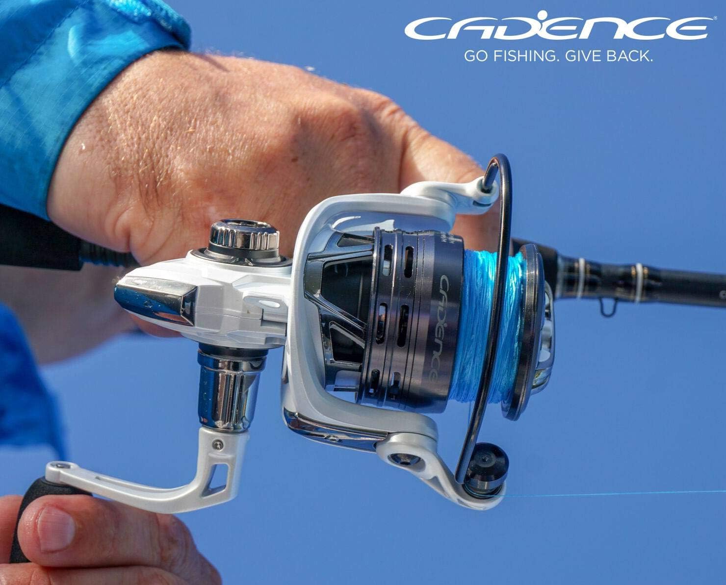 Cadence CC4 Spinning Combo Lightweight with 24-Ton 2-Piece Graphite Rod Strong Carbon Composite Frame & Side Plates Ergonomic EVA Handle Knob Reel & Rod Combo(CC4-3000-70M) : Sports & Outdoors