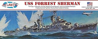 USS Forrest Sherman Destroyer Plastic Model Kit 1/320 Made in The USA