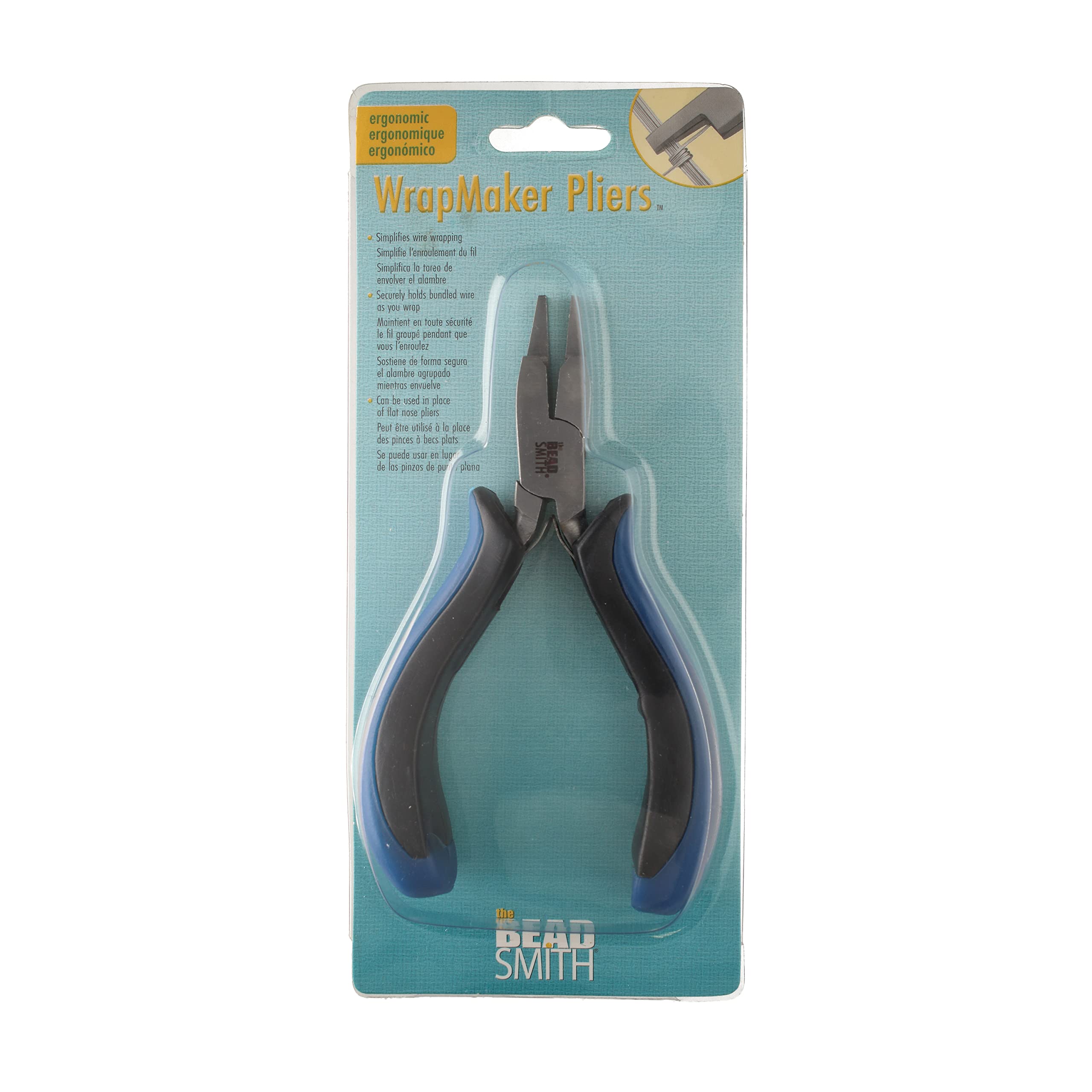 The Beadsmith WrapMaker Zange – ergonomischer Griff, 127 mm – hält das Drahtbündel sicher beim Wickeln – funktioniert auf allen Messgeräten und Formen – biegen, formen, ziehen und positionieren