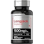 Horbach Longjack Tongkat Ali for Men and Women | 1600mg | 120 Capsules | Extract Supplement | Maximum Strength Pills | Eurycoma Longifolia | Non-GMO and Gluten Free