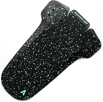 Ass Savers Foldable Mudder Front Fender Black Dot Solid Rain Protection Bumper