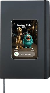Neegy Funky Ehh is Calling Funny Brainrot Viral Meme Cool Hardcover Journal, Black