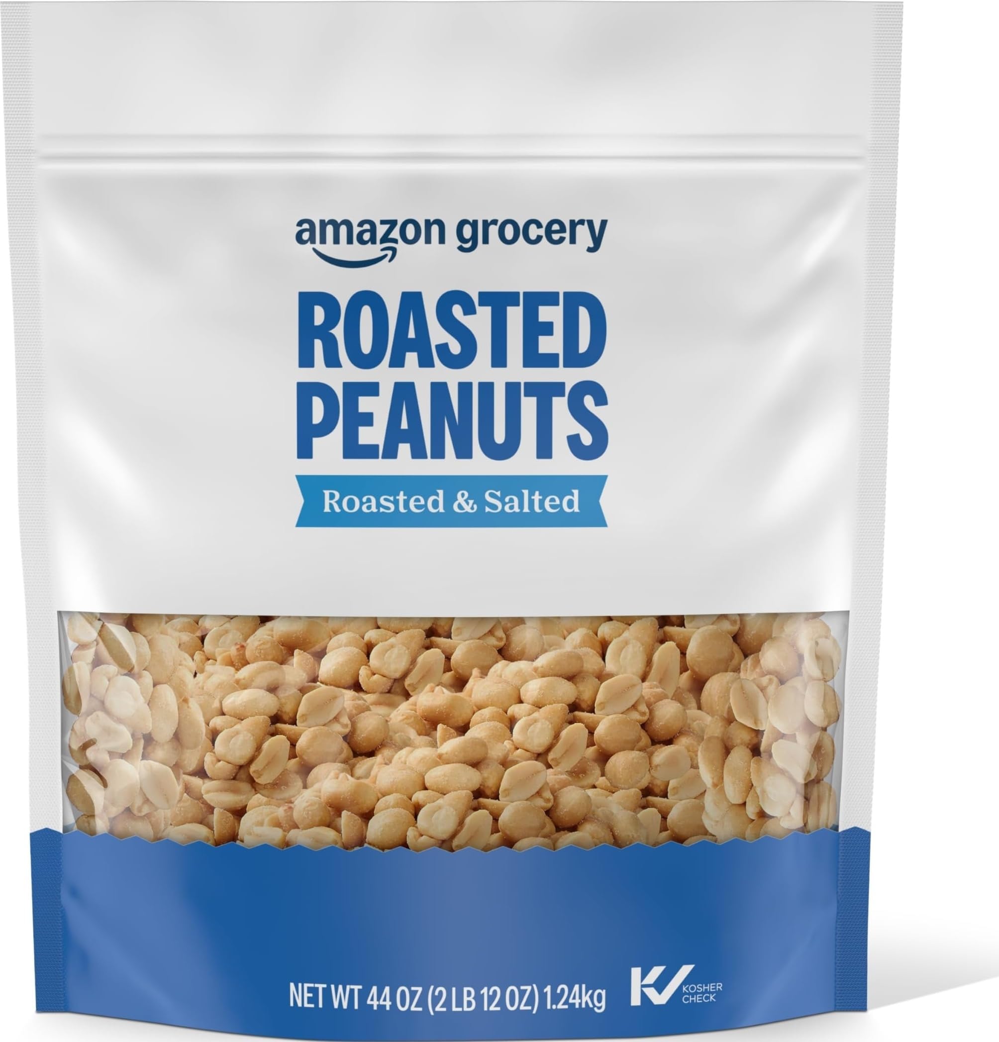 Amazon Grocery, Roasted Peanuts, Roasted & Salted, 44 Oz (Previously Happy Belly, Packaging May Vary)