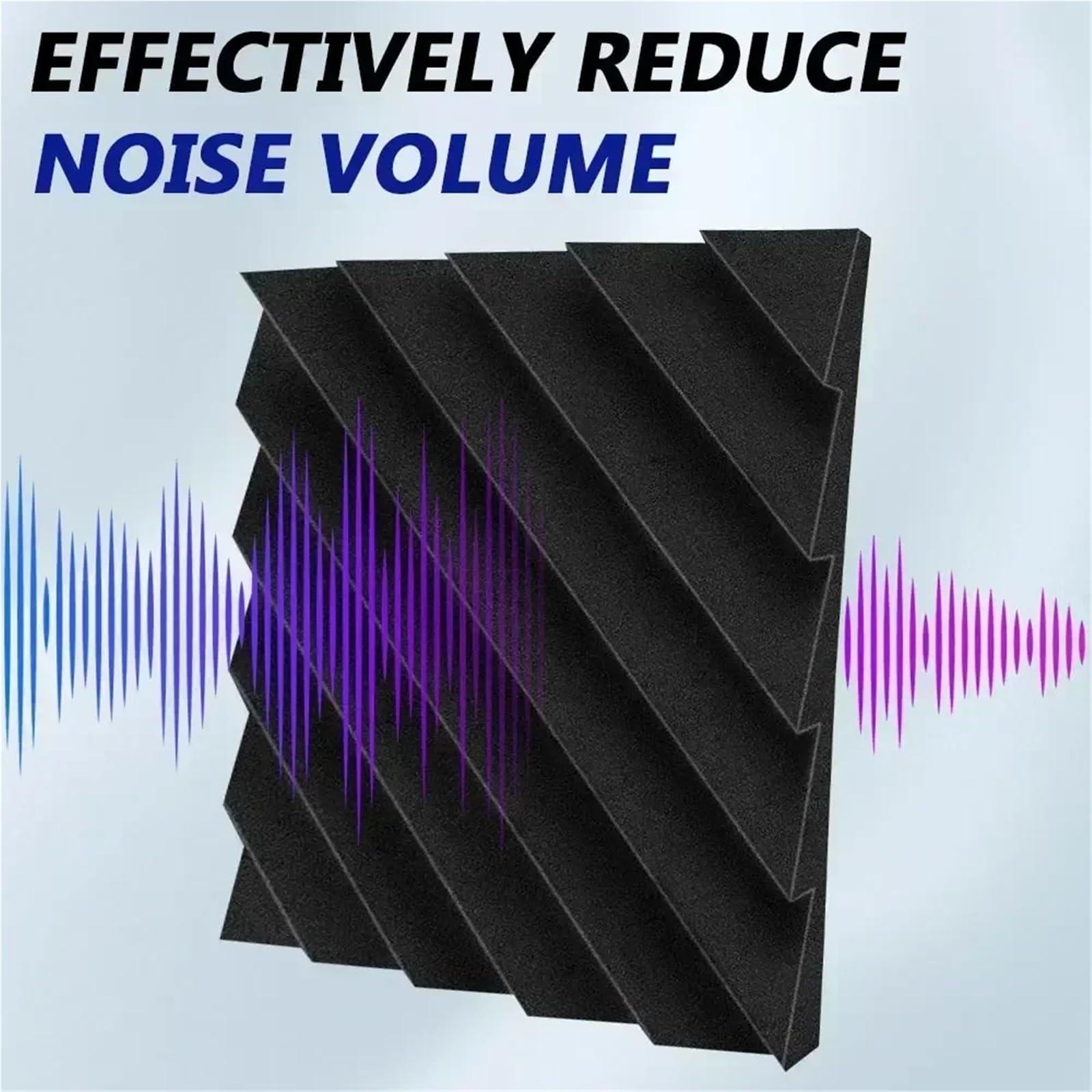 24 Uds. Paneles de tratamiento absorción aislamiento acústico ruido alta densidad espuma insonorizada estudio 30x30x5cm Para amortiguar el sonido(Grey,24 PCS_HIGH DENSITY_2.5CM)