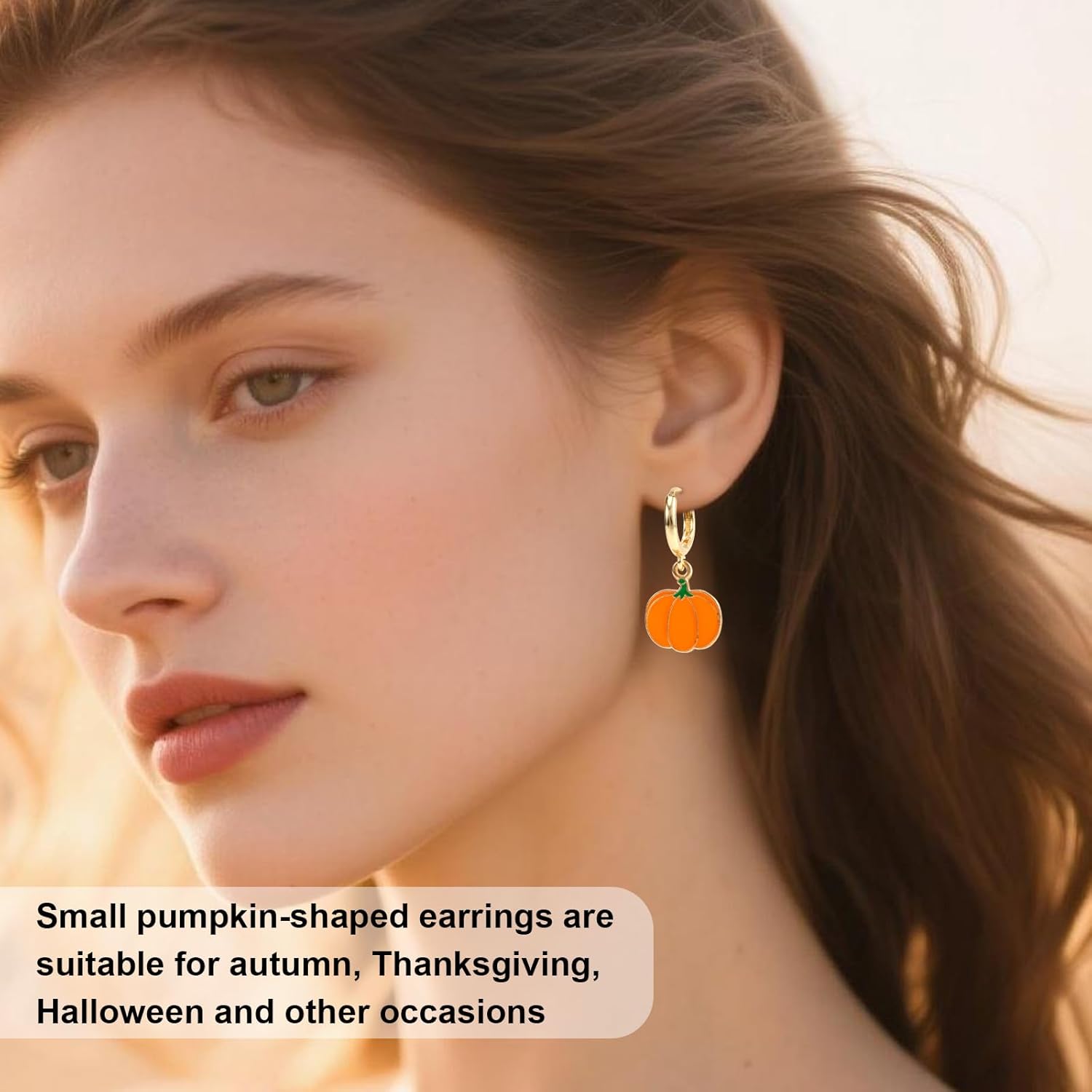 Pumpkin Earrings for Women, Halloween Autumn Thanksgiving Dangle Drop Earrings Cute Fall Jewelry for Women Halloween Party Birthday Present - Image 6