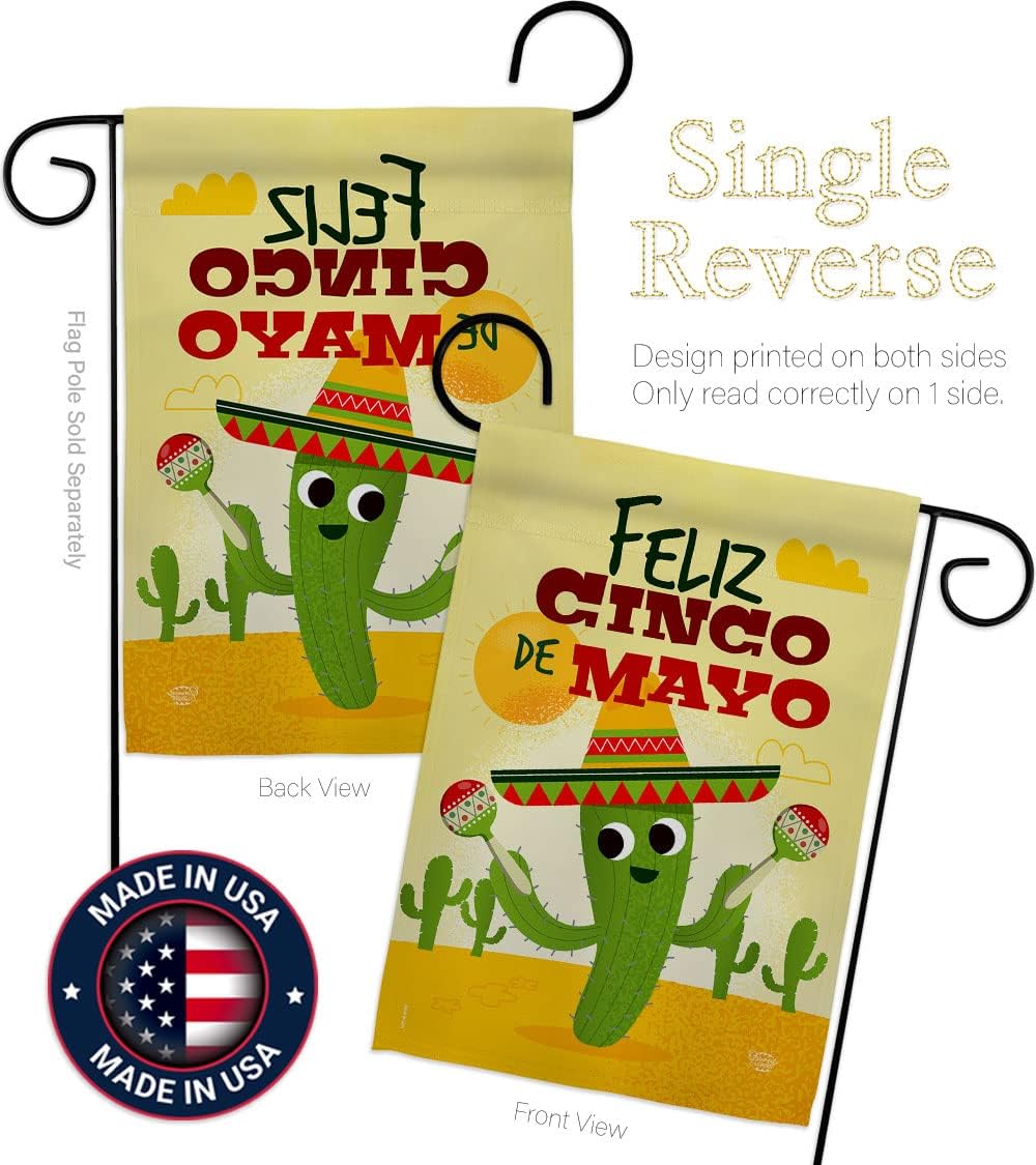 Happy Cinco De Mayo Garden Flag