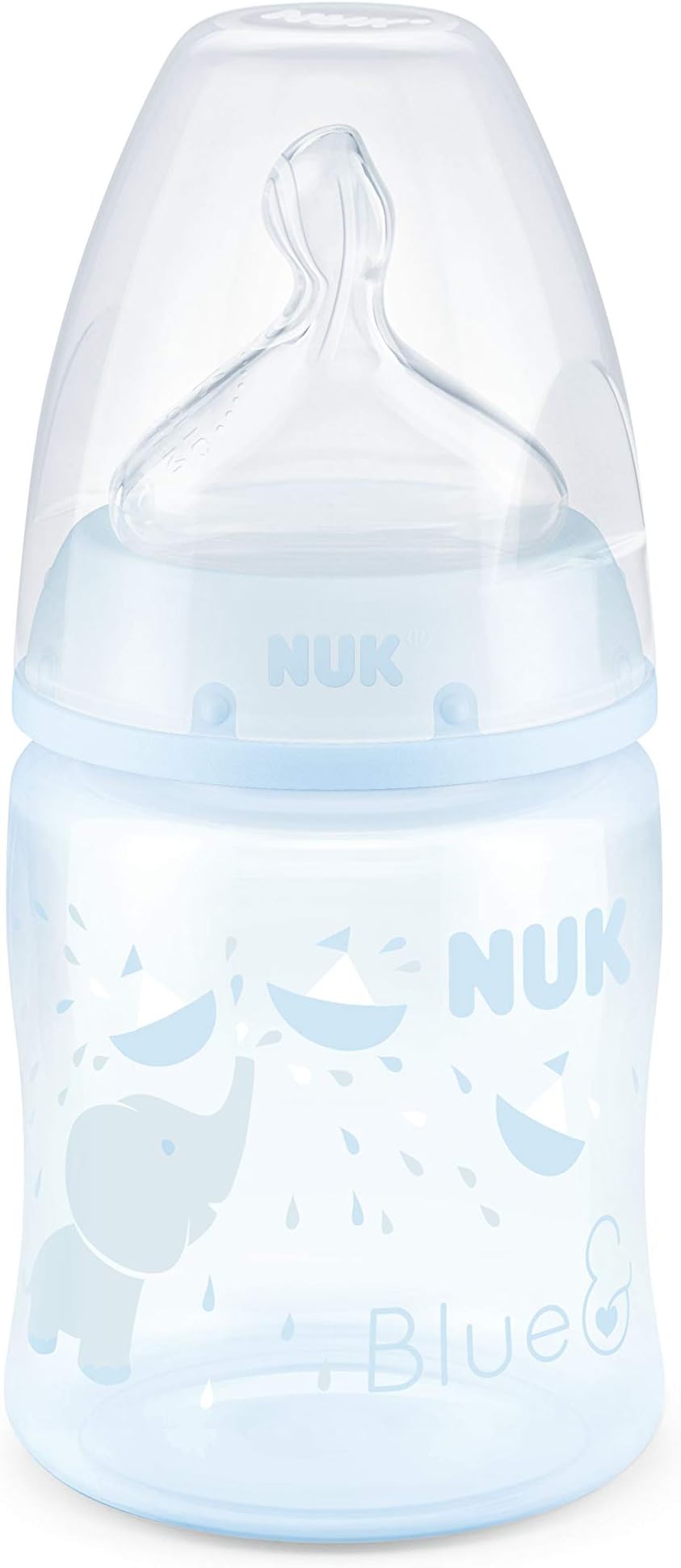NUKFirst Choice+ Baby Bottle, Blue, 150ml
