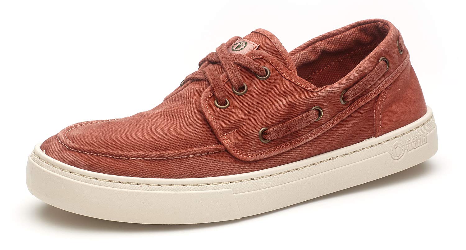 Natural World Eco 6603 E Old Quercia | Zapatillas Casual Hombre | Zapatos Cordones Hombres | Mocasines Hombre | Algodón y Goma Natural | Ecológicas Zapatillas Hombre Cómodas Hechas en España