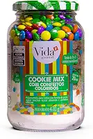 Cookie Mix Com Chocolates Coloridos SEM GLÚTEN 470g - Vida Gourmet