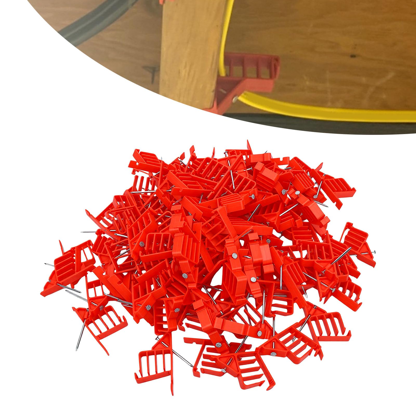 Jeffergarden Cavaliers de Câble, Agrafes pour Fil avec Clous en Acier,