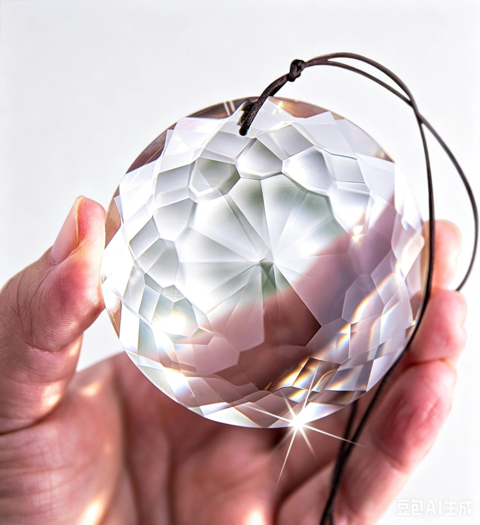 Hanging Crystal Suncatcher Chandelier Crystals Prisms Clear Chandelier Crystals Flower of Life Prisms Suncatcher Window Hanging Ornament Crafts(75MM)-image-10