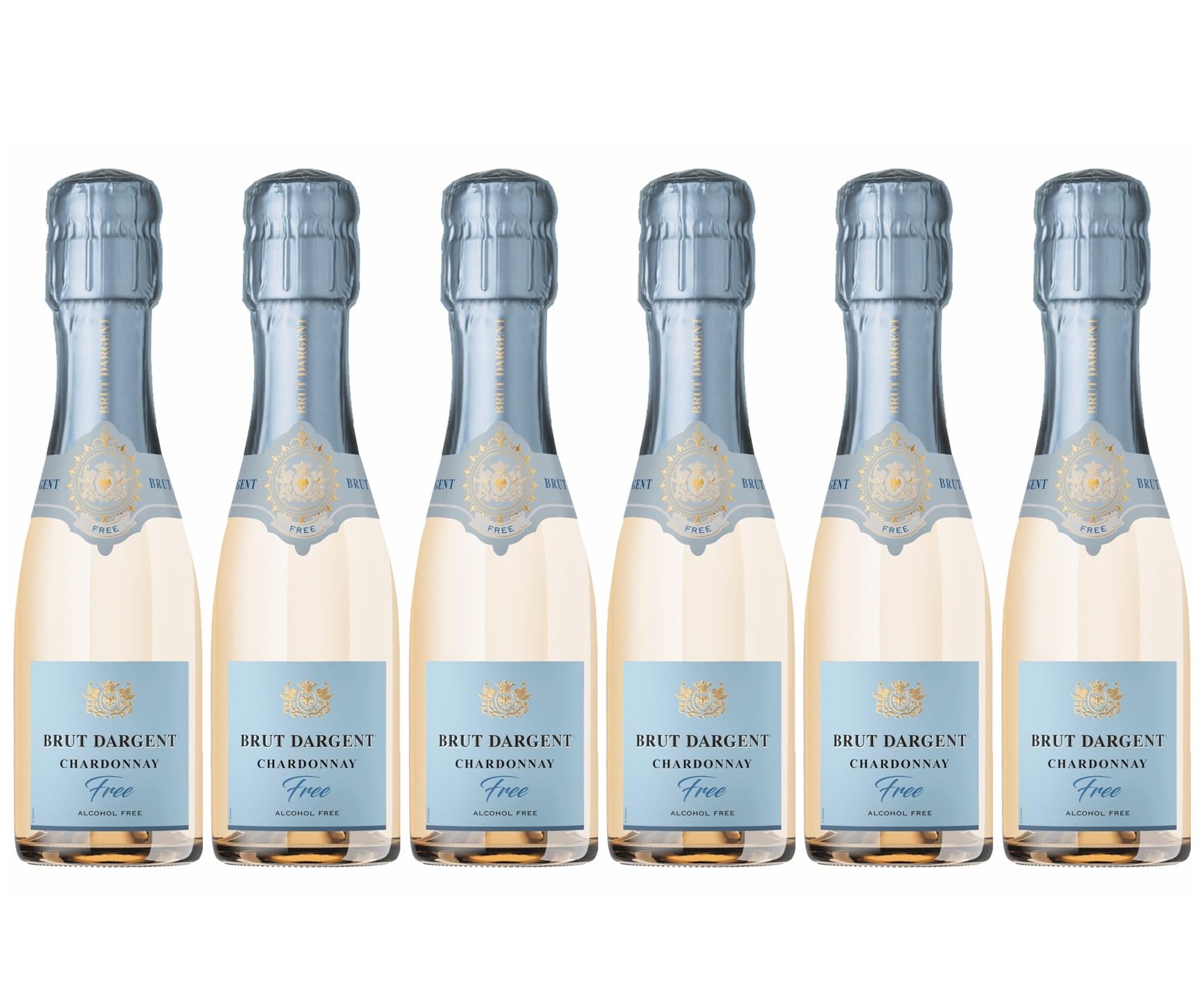 Brut Dargent – Free Chardonnay, alkoholfreier Schaumwein Piccolo (6 x 0,20 l)