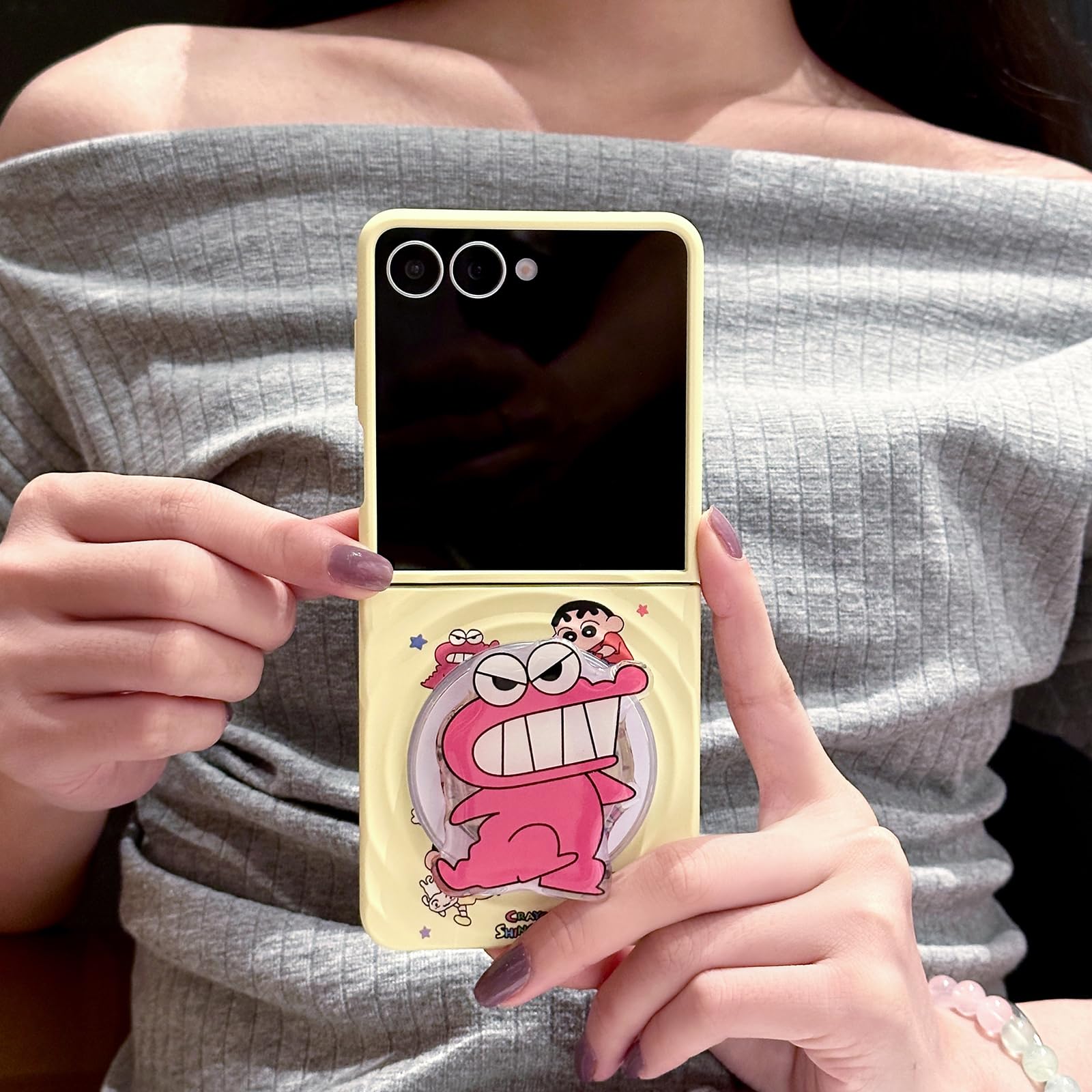 クレヨンしんちゃんケースSamsung - Galaxy Z Flip7 Amazon.co.jp: RUIKER Samsung galaxy z flip7 用 ケース クレヨン