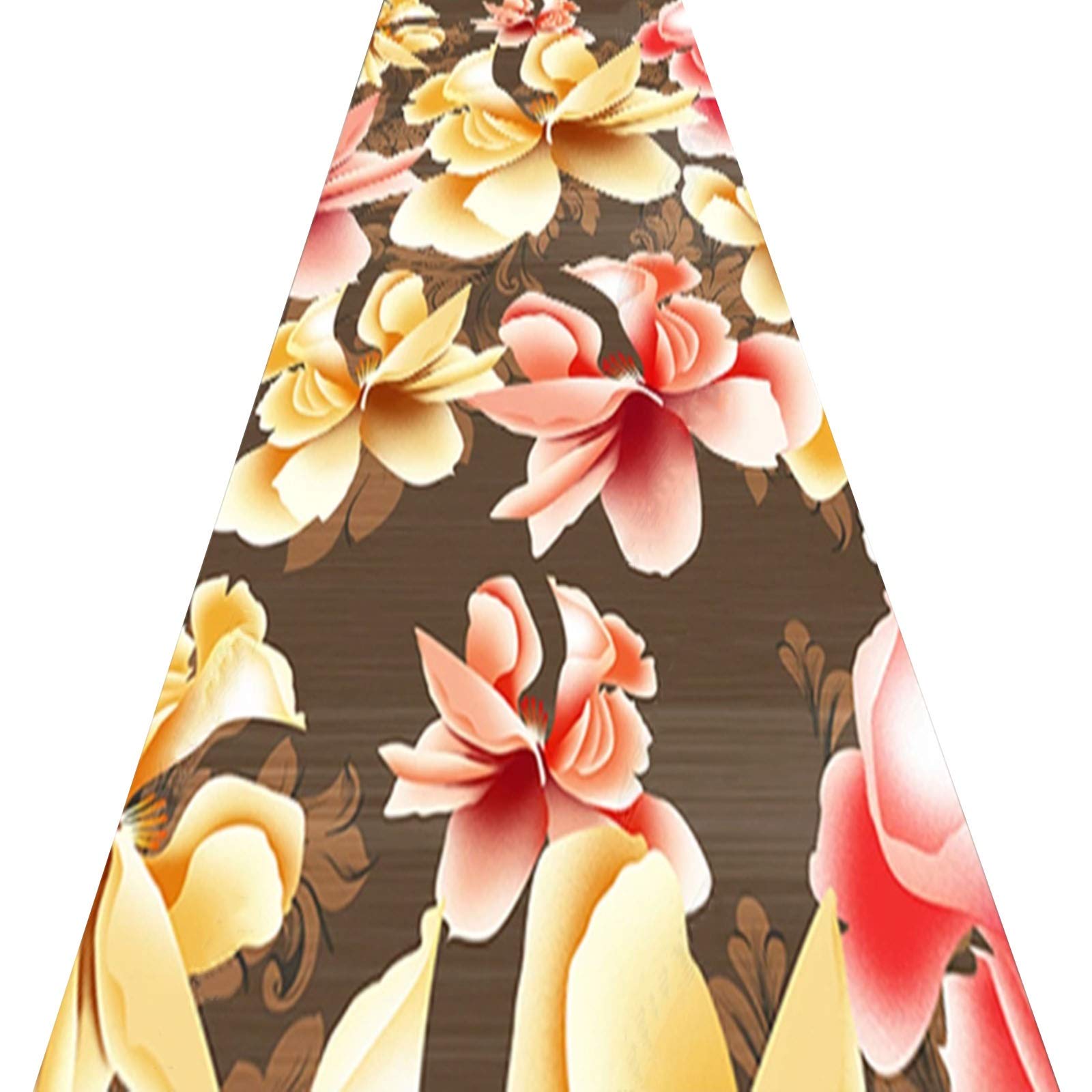 Tapis de couloir 3D fleurs ZRUYI antidérapant pour stopper les glissades d'allée