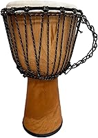 Vista 2 de Djembe Principiante Liso, 24" de alto, 9-10.5" Cabeza
