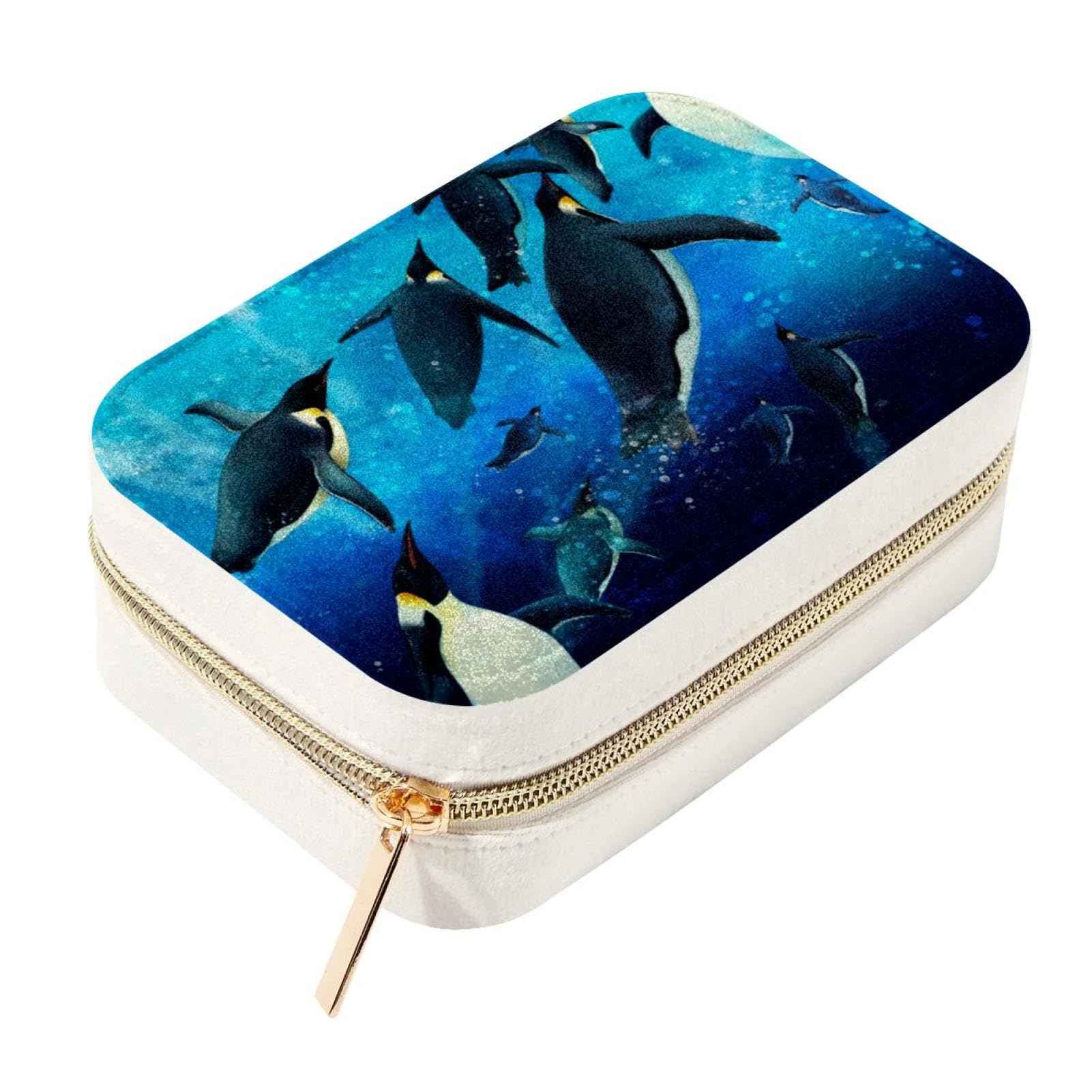 Boîte de rangement à bijoux Penguin en voyage pour vos colliers