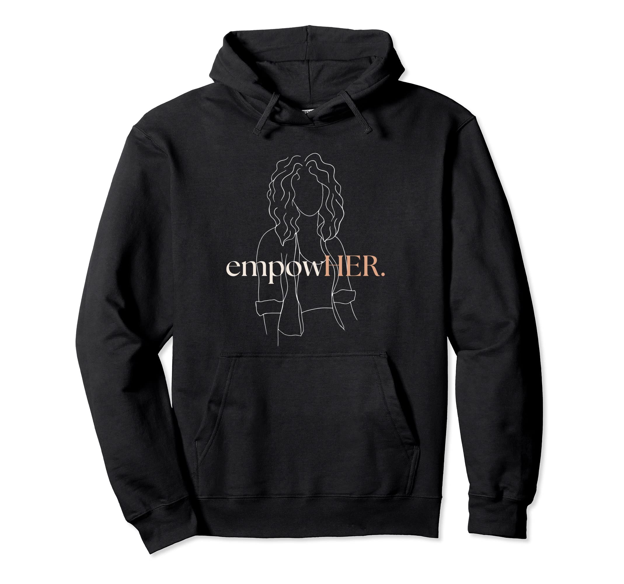 Swift WellnessEmpowher Graphic Strong Empower Women Quote Womens Rights Pullover Hoodie