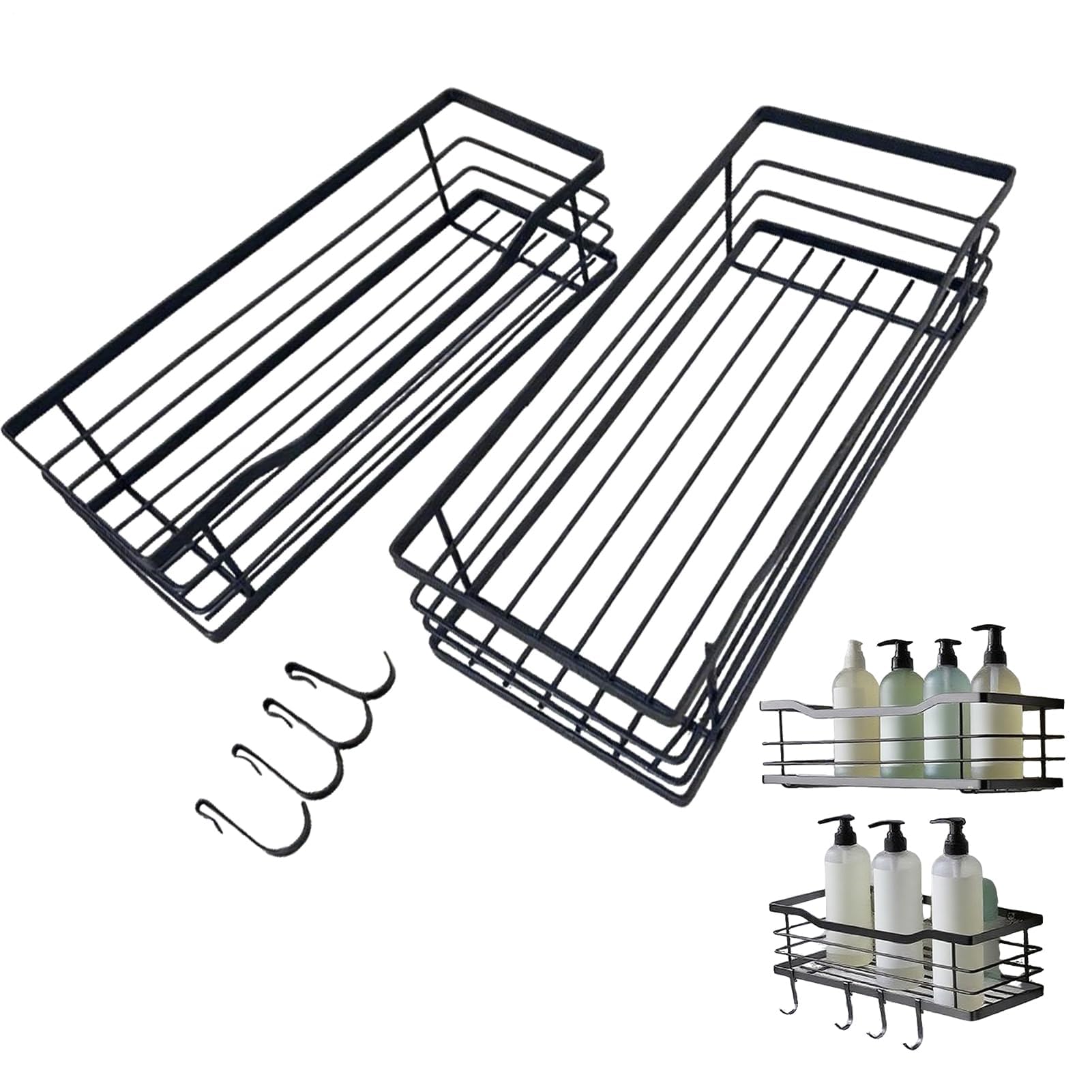 Wandregale für Badezimmer, 2-teiliges Badezimmer-Wandregal-Set für Handtücher und Seife, perfekt für Zuhause, Wohnung und Küche Aufbewahrungslösungen