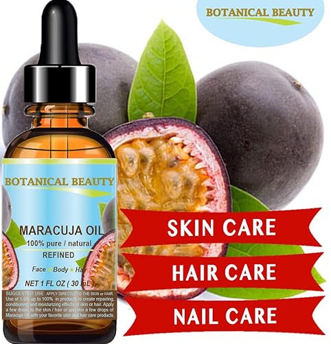 Miniatura 3 de Botanical Beauty Aceite de maracuja 100% puro y natural prensado en frío sin diluir para cara, piel, cabello, cuerpo, labios, uñas ricas en vitamina