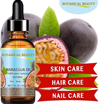 Botanical Beauty MARACUJA OIL 100% Pure Natural Cold Pressed Undiluted for Face, Skin, Hair, Body, Lip, Nails 4 Fl Oz - 120 ml Rich in Vitamin C