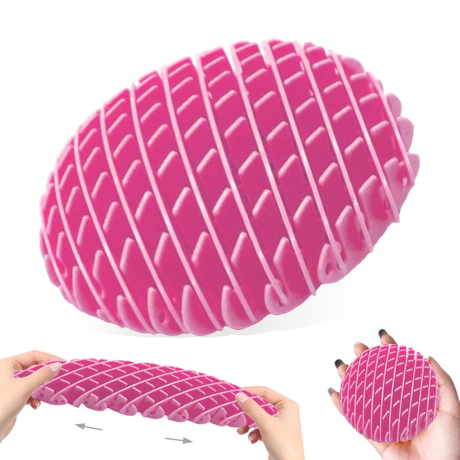 oyeftpFidget Worm Toy,Worm Big Fidget Toys Adults and Kids, Funny Stretchy Sensory Stress Toys, Fidget Sensory Squeeze Toys, Relieves Stress and Anxiety Finger Toys for Kids with Autism ADHD-pink