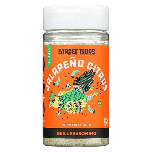 Riega Street Taco Grill Seasoning, pollo jalapeño cítrico, 5.95 onzas (paquete de 1)
