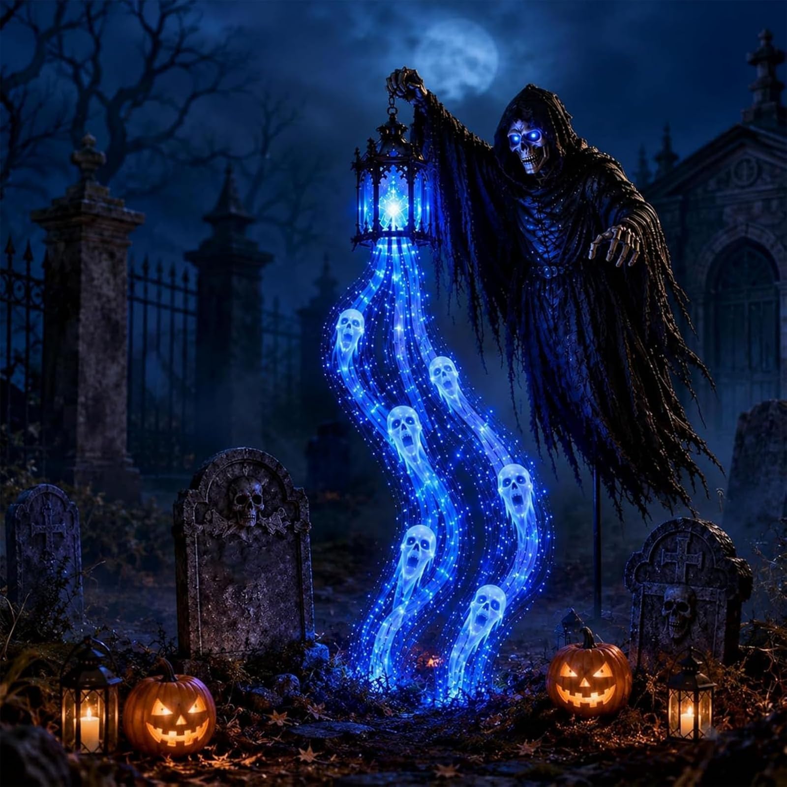 Halloween Soul Harvester Animated Garden Light (1PC)