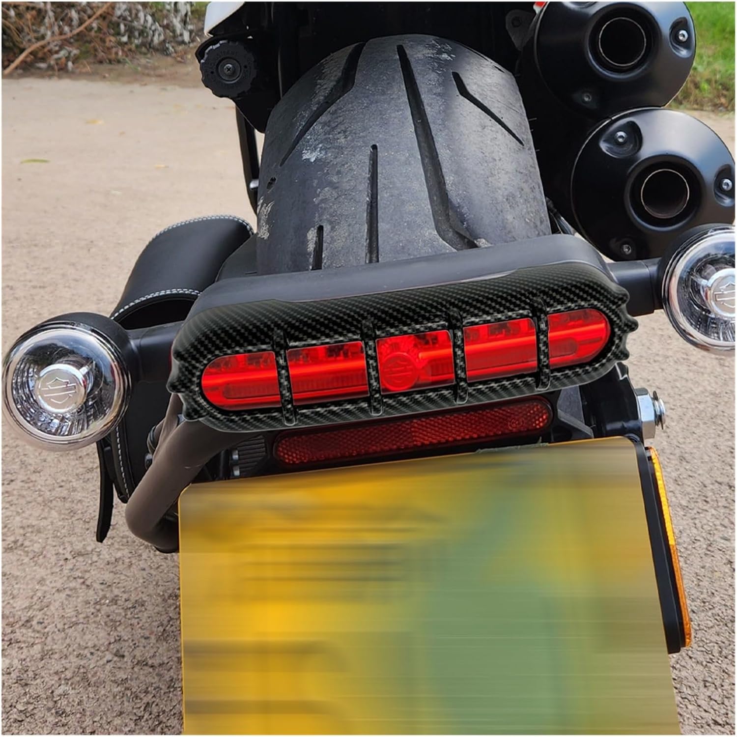 Brake Light Grille Protection Rear Taillight Trim Cover Chrome Black Carbon for Ha&rley Sportster S RH1250S RH 1250 2021-2024 Motorcycle Grill Cover Headlight Guard