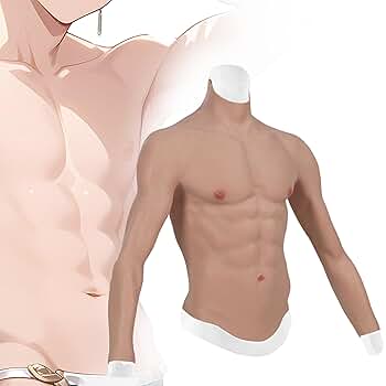 シリコン製/筋肉ボディスーツ Amazon.co.jp: ジッパー付きシリコンマッスルスーツリアルな