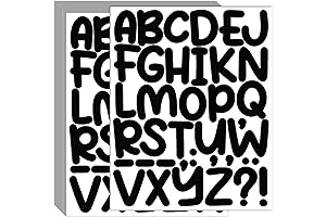 Giant-Sized 2-Inch Letter Stickers for Effortless Communication