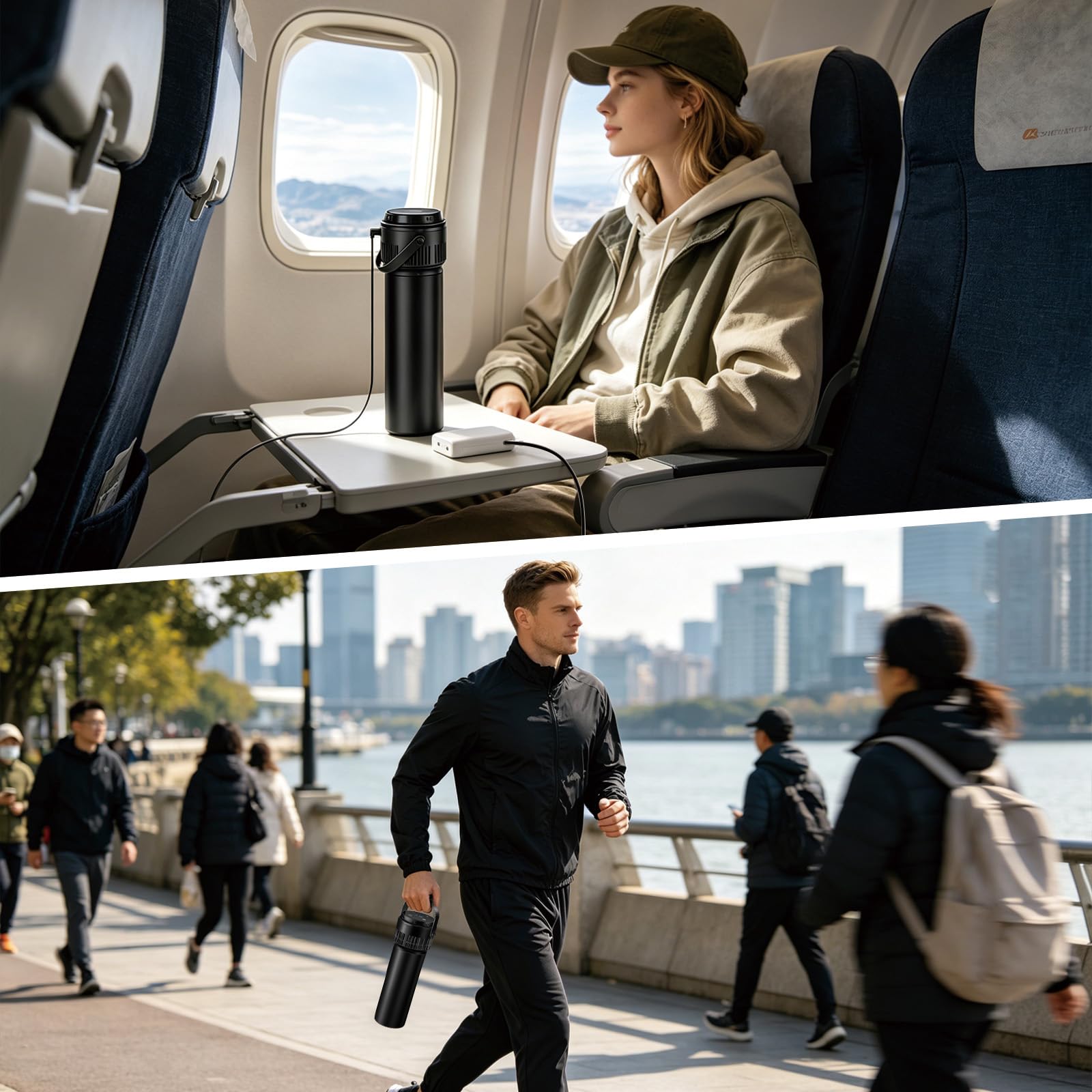 Sendowtek Nevera Insulina Viaje, Insulin Cooler Travel Case Recargable con Pack de Gel, Personalizado de 2 a 8℃ y Pantalla Temperatura, Estuche Medicamentos Portátil Eléctrico para Diabéticos