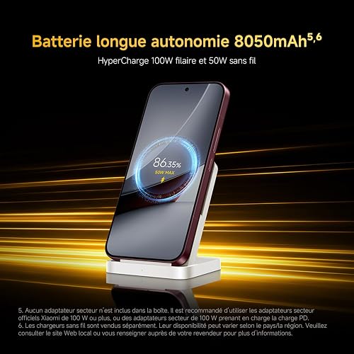 POCO F9 Ultra, Smartphone 16+512 Go, Rouge, Batterie 8050 mAh, Charge 100 W - 9