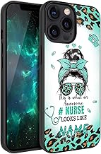 Personalized Nurses Gifts Hot Messy Awesome Nurse Looks Like Phone Case Compatible with iPhone 15 14 13 12 11 Pro Max Samsung Galaxy S23 S22 S21 S20 FE Plus Ultra A14 A54 A53 A03S A13 A32
